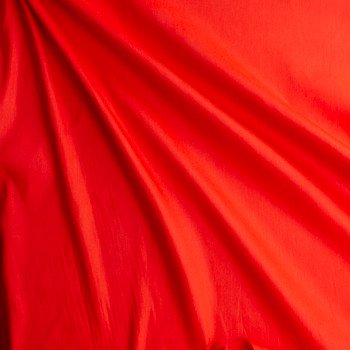 Apple Red Marabella Stretch Linen/Viscose #29716 Fabric By The Yard - Wide shot Apple Red Marabella Stretch Linen/Viscose #29716 Fabric By The Yard - Wide shot