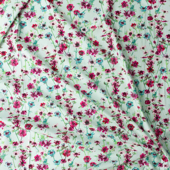 Aquarelle Anemone Study Morning Cotton Poplin from Art Gallery Fabrics #29766 Fabric By The Yard - Wide shot