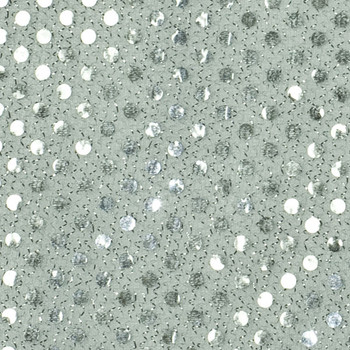 3mm MINI Sequin Fabric material, 1 way stretch /130cm wide / SPARKLING  SILVER SEQUINS (sold by the metre) by HomeBuy