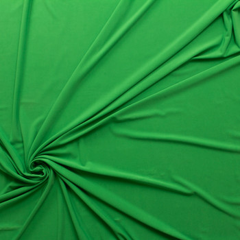 Lime Green Midweight Stretch ITY Knit #30172 Fabric By The Yard - Wide shot