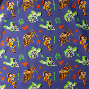 Toy Story Buzz and Woody Quilter’s Cotton from Spring Creative #30206 Fabric By The Yard - Wide shot Toy Story Buzz and Woody Quilter’s Cotton from Spring Creative #30206 Fabric By The Yard - Wide shot