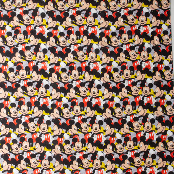 Packed Mickeys Quilter’s Cotton from Spring Creative #30207 Fabric By The Yard - Wide shot Packed Mickeys Quilter’s Cotton from Spring Creative #30207 Fabric By The Yard - Wide shot
