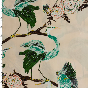 Eve Herons Cotton Poplin from Art Gallery Fabrics #30226 Fabric By The Yard