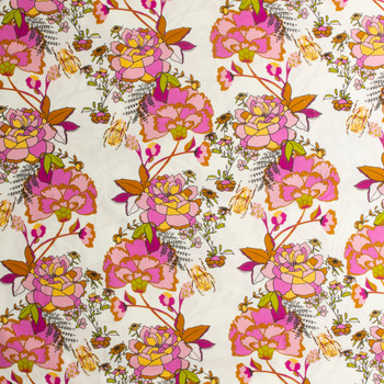 365 Fifth Avenue Floral Cotton Poplin from Art Gallery Fabrics #30229 Fabric By The Yard - Wide shot