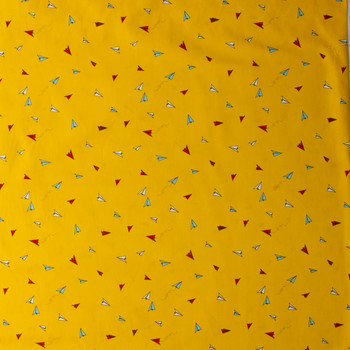 Sisu Paper Plane Hopes Cotton Poplin from Art Gallery Fabrics #30252 Fabric By The Yard - Wide shot Sisu Paper Plane Hopes Cotton Poplin from Art Gallery Fabrics #30252 Fabric By The Yard - Wide shot