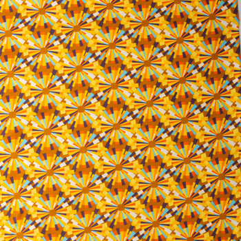 Aura Leis Burst Pineapple Cotton Poplin from Art Gallery Fabrics #30255 Fabric By The Yard - Wide shot Aura Leis Burst Pineapple Cotton Poplin from Art Gallery Fabrics #30255 Fabric By The Yard - Wide shot