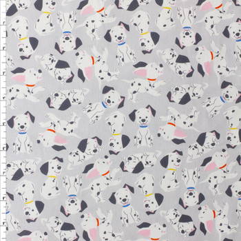 Tossed 101 Dalmatians Quilter’s Cotton from Spring Creative #30269 Fabric By The Yard