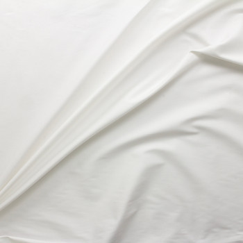 Warm White Stretch Cotton Sateen #30318 Fabric By The Yard - Wide shot