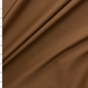 Brown Stretch Cotton Sateen #30319 Fabric By The Yard