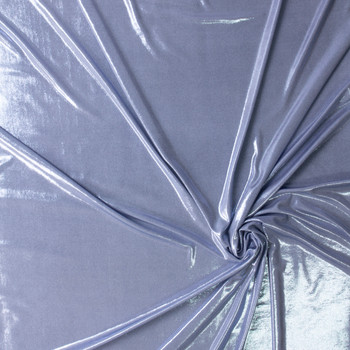 Sky Blue Slinky Metallic Shimmer Spandex #30352 Fabric By The Yard - Wide shot Sky Blue Slinky Metallic Shimmer Spandex #30352 Fabric By The Yard - Wide shot
