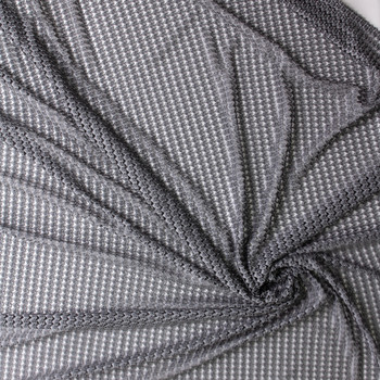 Charcoal Chevron Mesh #30360 Fabric By The Yard - Wide shot