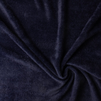 Navy Brushed Face Double Sweater Knit #30369 Fabric By The Yard - Wide shot Navy Brushed Face Double Sweater Knit #30369 Fabric By The Yard - Wide shot