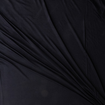 Black Bamboo Jersey Knit #30383 Fabric By The Yard - Wide shot Black Bamboo Jersey Knit #30383 Fabric By The Yard - Wide shot