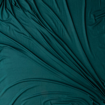 Emerald Green Marin Modal/Spandex Jersey Knit #30388 Fabric By The Yard - Wide shot Emerald Green Marin Modal/Spandex Jersey Knit #30388 Fabric By The Yard - Wide shot
