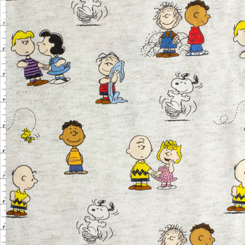 Peanuts Gang Heather Grey Quilter’s Cotton from Maywood Studio #30455 Fabric By The Yard Peanuts Gang Heather Grey Quilter’s Cotton from Maywood Studio #30455 Fabric By The Yard