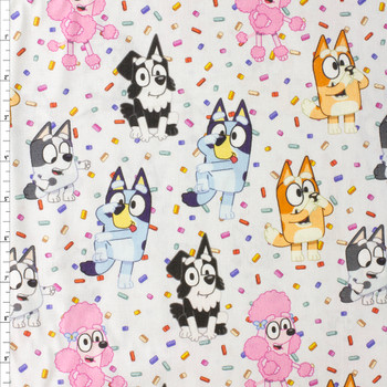 Bluey and Friends Sprinkle Quilter’s Cotton from Maywood Studio #30470 Fabric By The Yard Bluey and Friends Sprinkle Quilter’s Cotton from Maywood Studio #30470 Fabric By The Yard