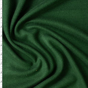 Hunter Green Soft Brushed Midweight Sweater Knit #30475 Fabric By The Yard