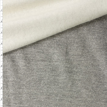 Mottled Heather Grey Cotton Sweatshirt Fleece #30476 Fabric By The Yard Mottled Heather Grey Cotton Sweatshirt Fleece #30476 Fabric By The Yard