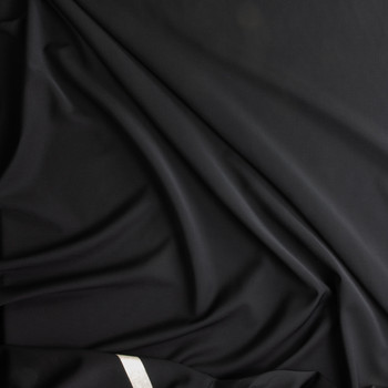 Black Turkish Wool Suiting #30488 Fabric By The Yard - Wide shot Black Turkish Wool Suiting #30488 Fabric By The Yard - Wide shot