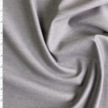 Heather Grey Stretch Wool Suiting #30490 Fabric By The Yard Heather Grey Stretch Wool Suiting #30490 Fabric By The Yard