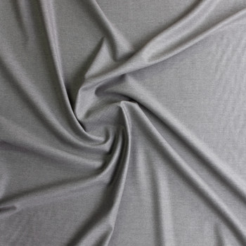 Heather Grey Stretch Wool Suiting #30490 Fabric By The Yard - Wide shot Heather Grey Stretch Wool Suiting #30490 Fabric By The Yard - Wide shot