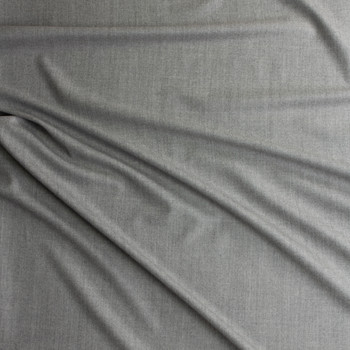 Heather Grey Brushed Wool Suiting #30496 Fabric By The Yard - Wide shot Heather Grey Brushed Wool Suiting #30496 Fabric By The Yard - Wide shot