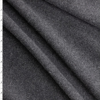 Charcoal Heather Wool Melton #30520 Fabric By The Yard Charcoal Heather Wool Melton #30520 Fabric By The Yard