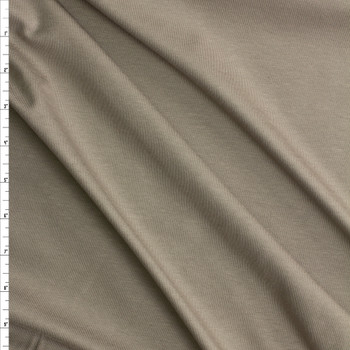 Taupe Laguna Stretch Cotton Jersey Knit from Robert Kaufman #30532 Fabric By The Yard