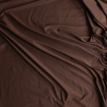 Chocolate Laguna Stretch Cotton Jersey Knit from Robert Kaufman #30533 Fabric By The Yard - Wide shot