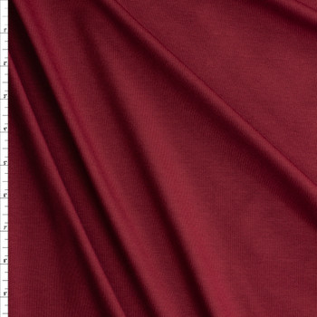 Maroon Laguna Stretch Cotton Jersey Knit from Robert Kaufman #30548 Fabric By The Yard