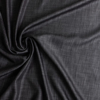 Black Designer Tencel Denim #30551 Fabric By The Yard - Wide shot Black Designer Tencel Denim #30551 Fabric By The Yard - Wide shot