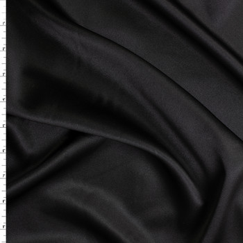 Black Silk Stretch Charmeuse #30594 Fabric By The Yard Black Silk Stretch Charmeuse #30594 Fabric By The Yard