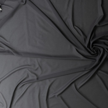 Black Polyester Georgette #30599 Fabric By The Yard - Wide shot
