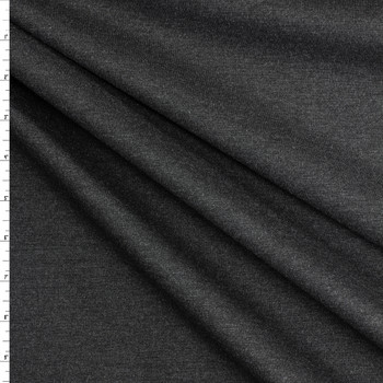 Charcoal Heather Designer Ponte De Roma #30618 Fabric By The Yard Charcoal Heather Designer Ponte De Roma #30618 Fabric By The Yard
