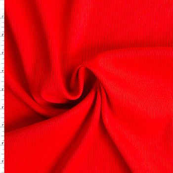 Red Heavyweight Rib Knit #30642 Fabric By The Yard