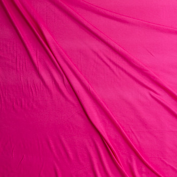 Hot Pink Stretch Modal Jersey Knit from ‘Hanky Panky’ #30678 Fabric By The Yard - Wide shot Hot Pink Stretch Modal Jersey Knit from ‘Hanky Panky’ #30678 Fabric By The Yard - Wide shot