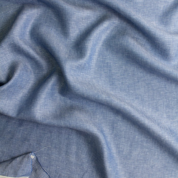 Light Blue Denim Weave Linen #30737 Fabric By The Yard - Wide shot Light Blue Denim Weave Linen #30737 Fabric By The Yard - Wide shot