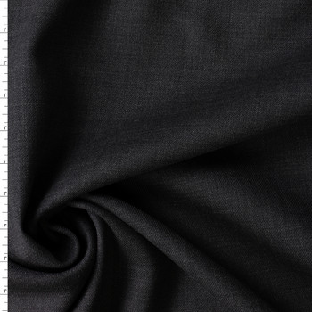 Charcoal Heather AltinYildiz Turkish Stretch Wool/Poly Gabardine  #30834 Fabric By The Yard