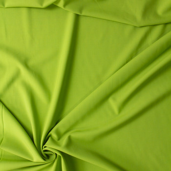Lime Green AltinYildiz Turkish Stretch Wool/Poly Gabardine  #30840 Fabric By The Yard - Wide shot