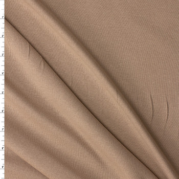 Tan Rayon Micro Rib Knit #30998 Fabric By The Yard