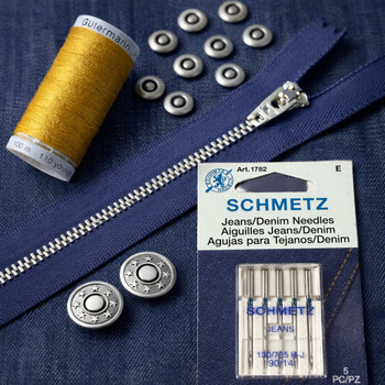 The Essential Blue Jeans Sewing Kit - Nickel