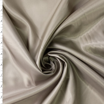 Silver Taupe Twill Weave Poly Lining #31142 Fabric By The Yard