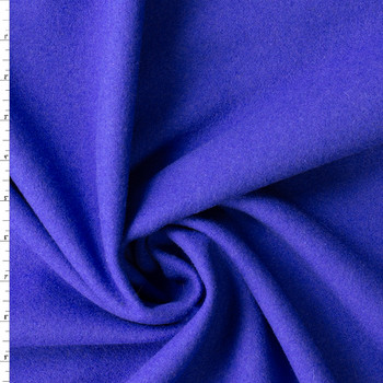 Royal Blue Wool Melton #31150 Fabric By The Yard