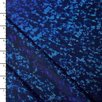 Cali Fabrics | Royal Blue Shattered Glass Nylon Lycra