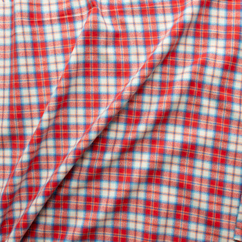 Red Mammoth Flannel from Robert Kaufman #31165 Fabric By The Yard - Wide shot