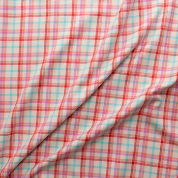 Peach Mammoth Flannel from Robert Kaufman #31168 Fabric By The Yard - Wide shot