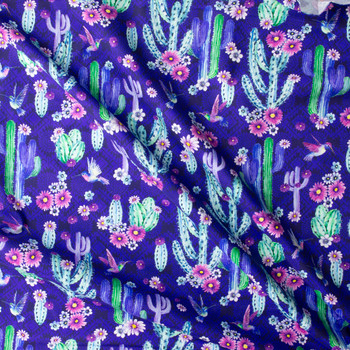 Desert Blooms - Iris Quilter’s Cotton from Robert Kaufman #31175 Fabric By The Yard - Wide shot