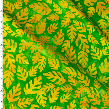 Totally Tropical - Parakeet Indonesian Cotton Batik from Robert Kaufman #31186 Fabric By The Yard