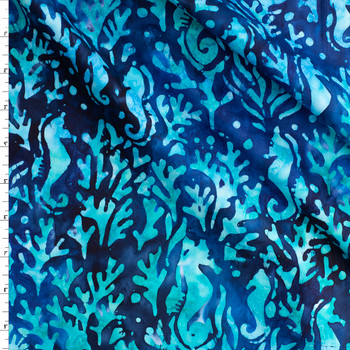 Totally Tropical - Ocean Indonesian Cotton Batik from Robert Kaufman #31193 Fabric By The Yard