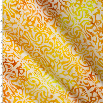 Azuleos - Marigold Indonesian Cotton Batik from Robert Kaufman #31195 Fabric By The Yard